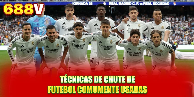 Técnicas de chute de futebol comumente usadas Técnicas de chute de futebol comumente usadas