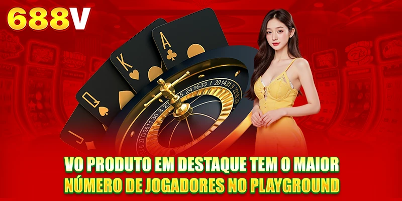 VO produto em destaque tem o maior número de jogadores no playground. VO produto em destaque tem o maior número de jogadores no playground.